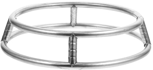 YARNOW Supporto Pentole Rotondo in Acciaio Inox Doppio Strato 11.8 Pollici Antiscivolo Sottopentola Isolante Termico Per Pentola Wok E Padelle Cucina