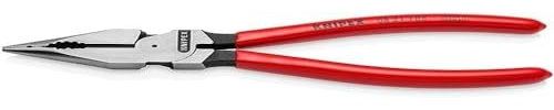 KNIPEX 08 21 185 SB Needle-Nose Combination Pliers Plastic Coated Black atramentized 185