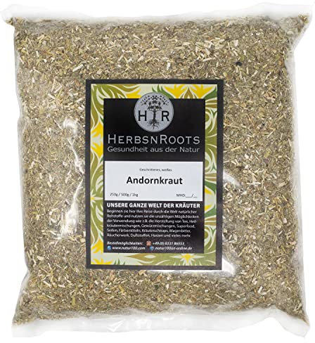 Andornkraut • 1kg • hustenreiz lindern • Erste Wahl • hoher Wirkstoffanteil • ähnlich Schwedenkräuter • HerbsnRoots