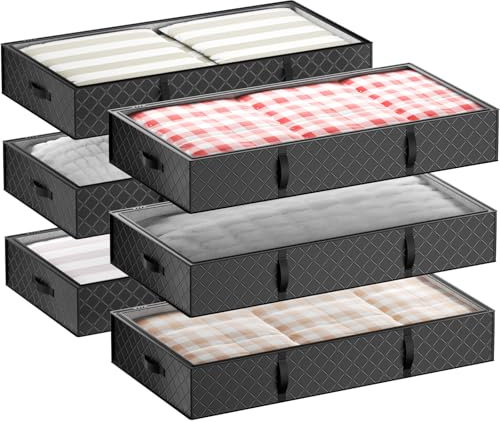 OUSFOT Confezione da 6 Contenitori Portaoggetti Sottoletto