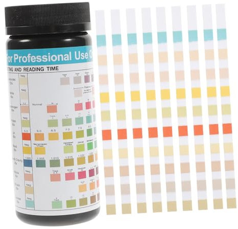 Hoement 100pcs Urine Test Strips Medical Ketone and Ph Testing Kit for Health Monitoring Easy to Use Accurate Results for Home Testing