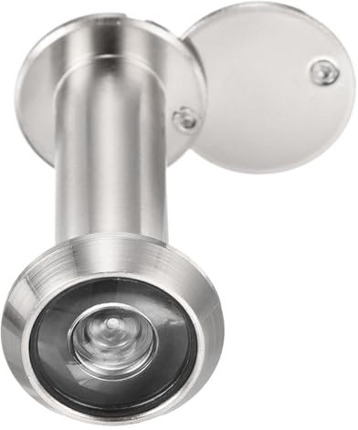 PATIKIL Spioncino per Porta da 9/16 Spioncino Porta a 180 Gradi Adatto per Spioncino da 2-3/16 a 2-3/4 con Copertura per Privacy Rotante per Casa, Ufficio, Hotel, Cromato