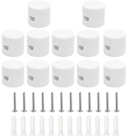 12 Piezas Pasadores Techo Soporte Cable Columpio Mono Soporte Cable Techo Columpio Mono Lámpara Columpio Mono Lámpara Columpio Mono Vintage para PVC luz Cable Textil Cable Colgante DIY Tiras Luz