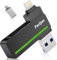 Chiavetta USB per iPhone, [MFi Certified] Pacljen 512GB Chiavetta per iPhone Scaricare Foto Pendrive USB3.0 con Lightning,3 in 1 Memoria Esterna USB C Protetta Password per Android/PC/iPhone/iPad,Nero