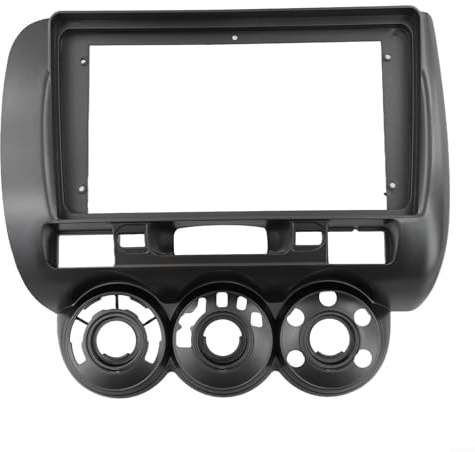 MeevrgR 23 cm bilradioram infattning med sele, för Honda passar för jazz för staden 2002–2008 LHD/RHD, ersättande instrumentpanel Fascia Surround för 16-stifts eluttag eftermarknad stereo (LHD)