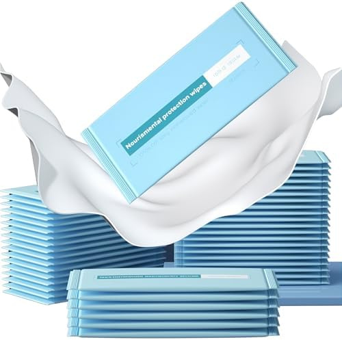 50 Stück Feuchtes Toilettenpapier Einzeln Verpackt, Feuchtes Toilettenpapier, Erfrischungstücher,Spülbar, Feuchttücher Einzeln Verpackt, Intimpflegetücher, WC Feuchttücher, Biologisch Abbaubar