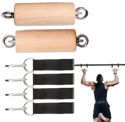 Maniglie di Sollevamento – Barre di Potenza per Arrampicata, Maniglie in Legno, Maniglie di Allenamento Portatili, Supporto di Allenamento Migliorato, per Palestra durevoli | per Kettlebell