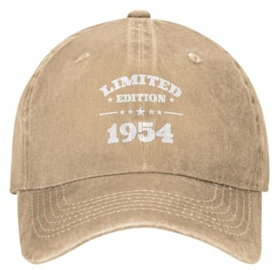 Begränsad upplaga 1954, 71-årsjubileum. Imponerande sedan 1954! Lätt basebollkeps Truckerkeps basebollkeps bekväm pappakeps för tennis sommar golf