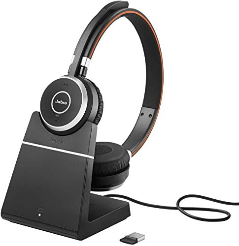 Jabra Evolve 65 MS Stereo Link Bluetooth Headset with Stand