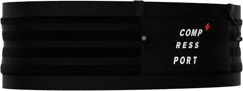 COMPRESSPORT Free Belt Pro - Ergonómico - Ultraligero - 6hrs de Autonomía - No Balanceo - Gran Compartimiento - Negro
