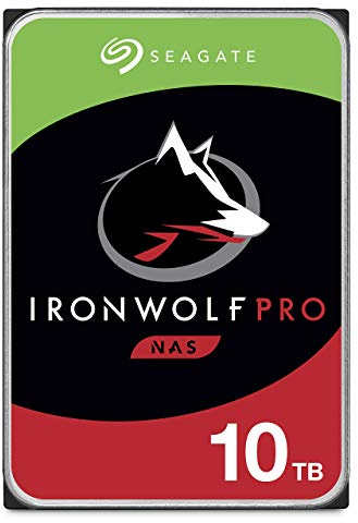 Seagate IronWolf Pro 10TB NAS Internal Hard Drive HDD –CMR 3.5 Inch SATA 6Gb/s 256MB Cache for RAID Network Attached Storage (ST10000NE0008) (Renewed)