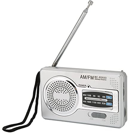 Elprico Récepteur Radio Portable, Radio à Transistor à Puce AM FM DSP, Mini Radio de Poche avec Prise Casque Haut-Parleur