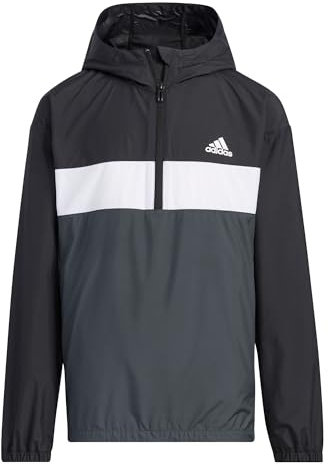 adidas Unisex Kinder Woven Anorak Kids, Black, 15-16 Years