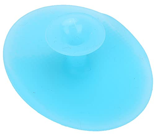 Baby-Badebürste, Baby-Gesichtsreinigungsbürste, Silikon-Gesicht, Baby-Bade-Silikonbürste, Weiche Gesichtsreinigungsbürste, Hand-Gesichtswäscher, Peeling, Nacktes Blau (Nudeblau)