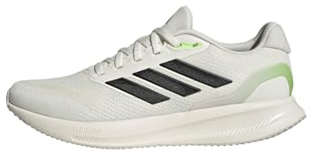 adidas Herren Runfalcon 5 Running Shoes, Off White/core Black/Lime Burst, 40 EU