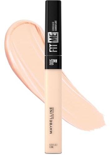 Maybelline New York Fit Me Liquid Concealer Makeup, Natural Coverage, Lightweight, Conceals, Covers Oil-Free, Ivory, 1 Count (Packaging May Vary)