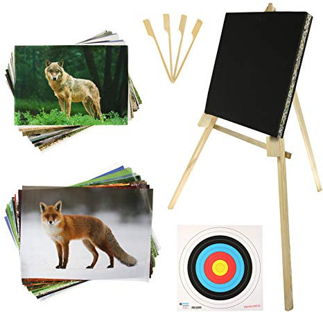 BSW STRONGHOLD EINSTEIGERSET | Zielscheibe aus Schaumstoff - inkl. Ständer und Auflagen (60x60x5, Black); Zubehör für Bogenschießen, Pfeil und Bogen, Bogensport