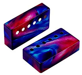 Alnicov 2st Humbucker Pickup Covers 50/52mm Neck Bridge Pickup Covers för elgitarrdelar Färgglad blå