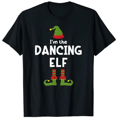 Ballerino divertente regalo per amante della danza di Natale ballerino Maglietta