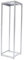 Bathrena Flower Stand Metal Flower Floor Vase Metal Column Flower Stand Flower Column Modern Plant Stand Plant Stand for Wedding Party Dinner Table Centerpiece-Silver (26*26*100cm)