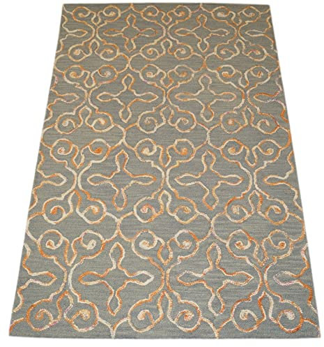 Orientmatta 100 % ull handgjord designermatta handtuftad 150 x 240 cm