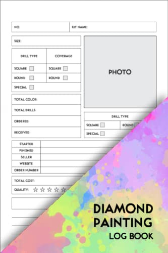 Diamond Painting Log Book: Diamond Painting Projects Tracker.