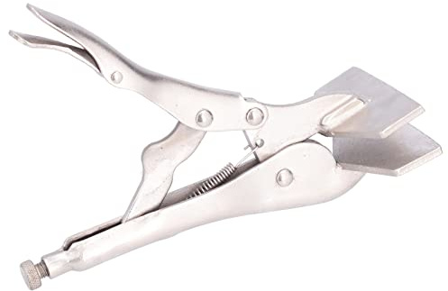 Pinza di Bloccaggio con Bocca Piatta, Pinza per Lamiera Regolabile per Piegatura del Metallo e Rottura e Aggraffatura del Metallo - Acciaio 55#(10 inches)