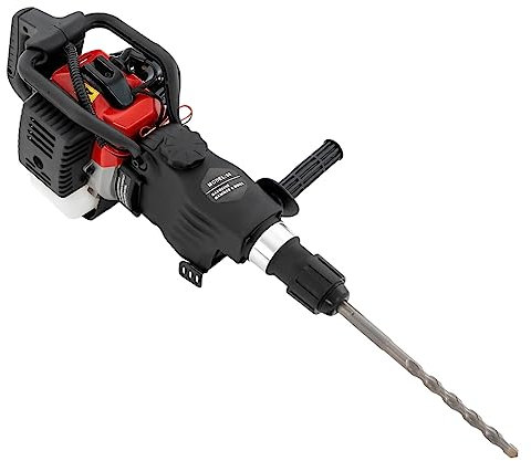 Benzin Abbruchhammer 1200W 2 Stroke 32.7CC Meißelhammer Schlaghammer Stemmhammer Vorschlaghammer inklusive 3 Bohrer, 1 Spitzmeißel, 1 Flachmeißel.