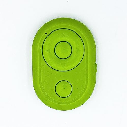 EUROXANTY Mando Bluetooth para Android | Disparador Remoto a Distancia | Autodisparador inalámbrico | Temporizador de Smartphone para Selfie | Apto para Tiktok | Verde