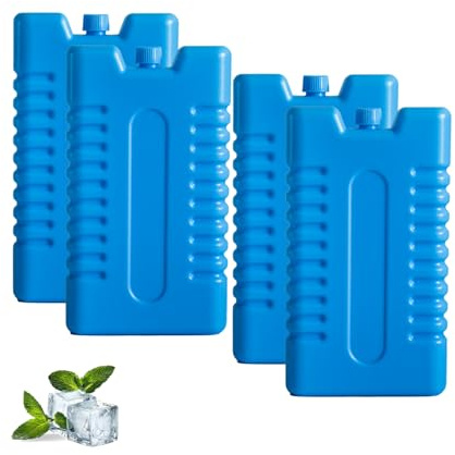 sunVigorous Batteria refrigerante per borsa termica – 4/6/12 pezzi da 200 ml – elemento refrigerante ultra sottile riutilizzabile – Adatto per attività all'aperto da asporto per mantenere il cibo