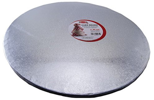 Vassoio Cake Board Rotondo Argento ø 45 cm