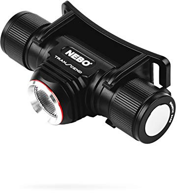 NEBO Transcend Rechargeable Headlamp | 1000 Lumens, 5 Light Modes, Detachable Magnetic Work Light, Water Resistant, Bright LED Headlight for Hiking & Camping, Includes USB Charging Cable