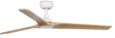 FARO BARCELONA 33810 - HEYWOOD M Ventilador de techo blanco/madera clara con motor DC