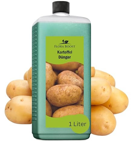 Konfitee Kartoffel Dünger Flora Boost 1000ml I Für bis zu 200L Gießwasser I Gemüsedünger für Kartoffel Pflanzen I Flüssiger Blatt- & Wurzeldünger I 100% natürlicher Pflanzendünger