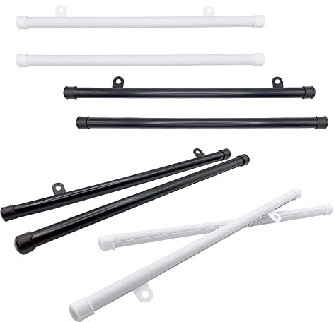 XINGSUI Poster Aufhänger Halter Rahmen-4 Sätze Posterleiste Posterschiene 33cm,für Plakate, Bilder, Drucke, Fotos, Karten, Schriftrollen(2 schwarz und 2 weiß)