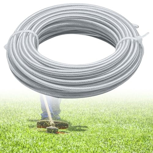 Fil de coupe pour débroussailleuse, 3,0 mm x 45 m, fil d'acier de qualité supérieure, fil de débroussailleuse, fil d'acier, fil de débroussailleuse, fil d'acier, fil de débroussailleuse, fil d'acier,
