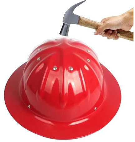 Casque de Chantier en Alliage D'aluminium Haute Résistance Doublure Amovible Doublure de Fixation 4 Points Casques de Sécurité Convient pour Les Chantiers L'électricité Les Mines Les Bureaux de Vente(