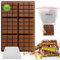 Midnadiy stampo per cioccolato profondo in silicone, stampo in silicone per tavoletta di cioccolato profonda da 6 bar con raschietto e sacchetto da 100 pezzi, stampo per cioccolato Dubai per praline