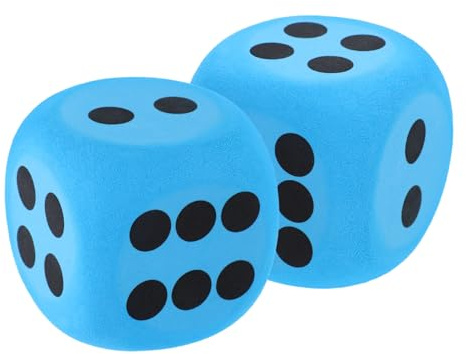 JOINPAYA 2pezzi Dadi Schiuma Eva Grandi Per Giochi Classe e Feste Dadi Leggeri e Sicuri Con Bordi Arrotondati Per Attività Familiari Gruppo