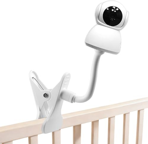 Soporte Camara Vigilancia Bebe Universal Flexible Compatible 1/4 Sujeción Segura Ajustable Sin Taladros Compatible con SpaceView Video Vista 360 Monitor YESIMOM Cunas Guarderías Mayoría Monitores Beb