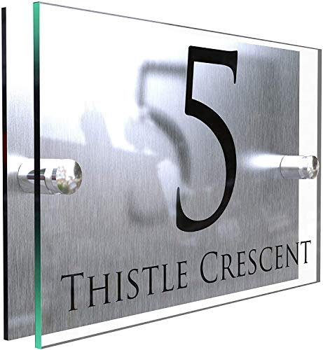 Prestige Contemporary Perspex House Sign Number/Signs/Numbers