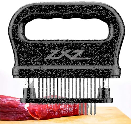 ZXZ Fleischklopfer, 48 Edelstahl scharfe Nadelklinge, robustes Kochwerkzeug zum Zartmachen von Rindfleisch, Truthahn, Huhn, Steak, Kalb, Schweinefleisch, Fisch, Weihnachts-Kochset