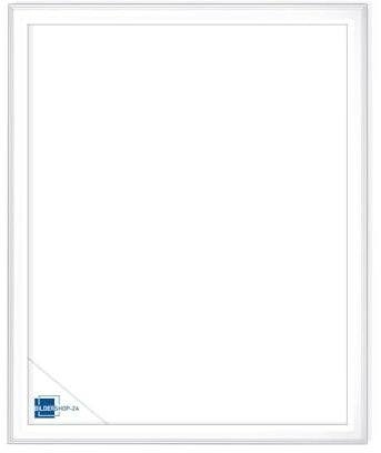 Bildershop-24 Leerrahmen (ohne Rückwand und Glas) Barockrahmen Kalypso 15 X 21 cm (DIN A5) Weiß (matt) Farbe und Größe wählbar