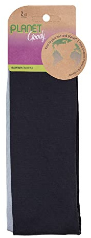 Planet Goody Ouchless Headwraps - 2 Count, Assorted Grey Colors - Made From Fabric That Is Soft And Strong For A Comfortable Fit - For All Hair Types - Pain-Free Hair Accessories For Women And Girls
