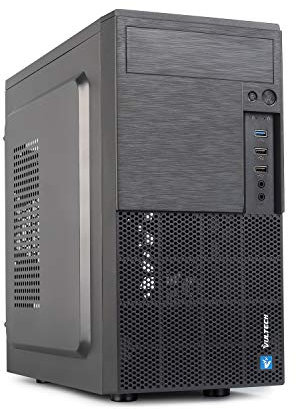 Case VulTech Micro-ATX VCO-M1699P Rev. 2.1 con alimentatore 250W, computer case compatto 1x USB 3.0, colore nero