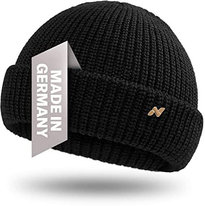NYTTED® Troyer Mütze Damen & Herren - Made in Germany - Fisherman Beanie aus 100% feinster Schurwolle I Winter Mütze Herren I Troyer I Fischermütze