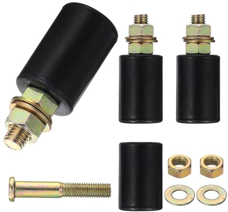 QUARKZMAN 4pz 1,57 x 2,36(LxA) Guide per Cancello Scorrevole Rulli Guida Nylon Ruota Supporto Cancello Scorrevole per Puleggia Porta Elettrica, Nero