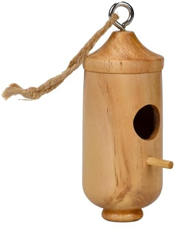 Nid Swing de colibris en Bois, Suspension de colibris en Bois, Maisons Swing à Oiseaux en Bois, pour bourdonner Swallow Wren Sparrow Garden