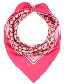 Coach TEXTURED SIGNATURE C PRINTED SILK SQUARE