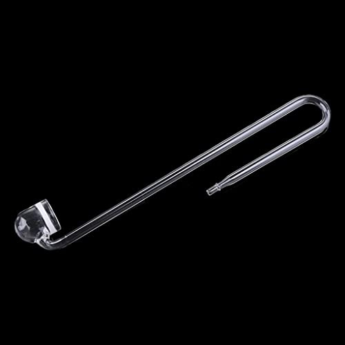 Xinsheinelry Diffuseur de CO2 Atomiseur en verre transparent pour augmenter la saturation du CO2 en forme de U en forme de R pour tubes de CO2 de 4/6 mm